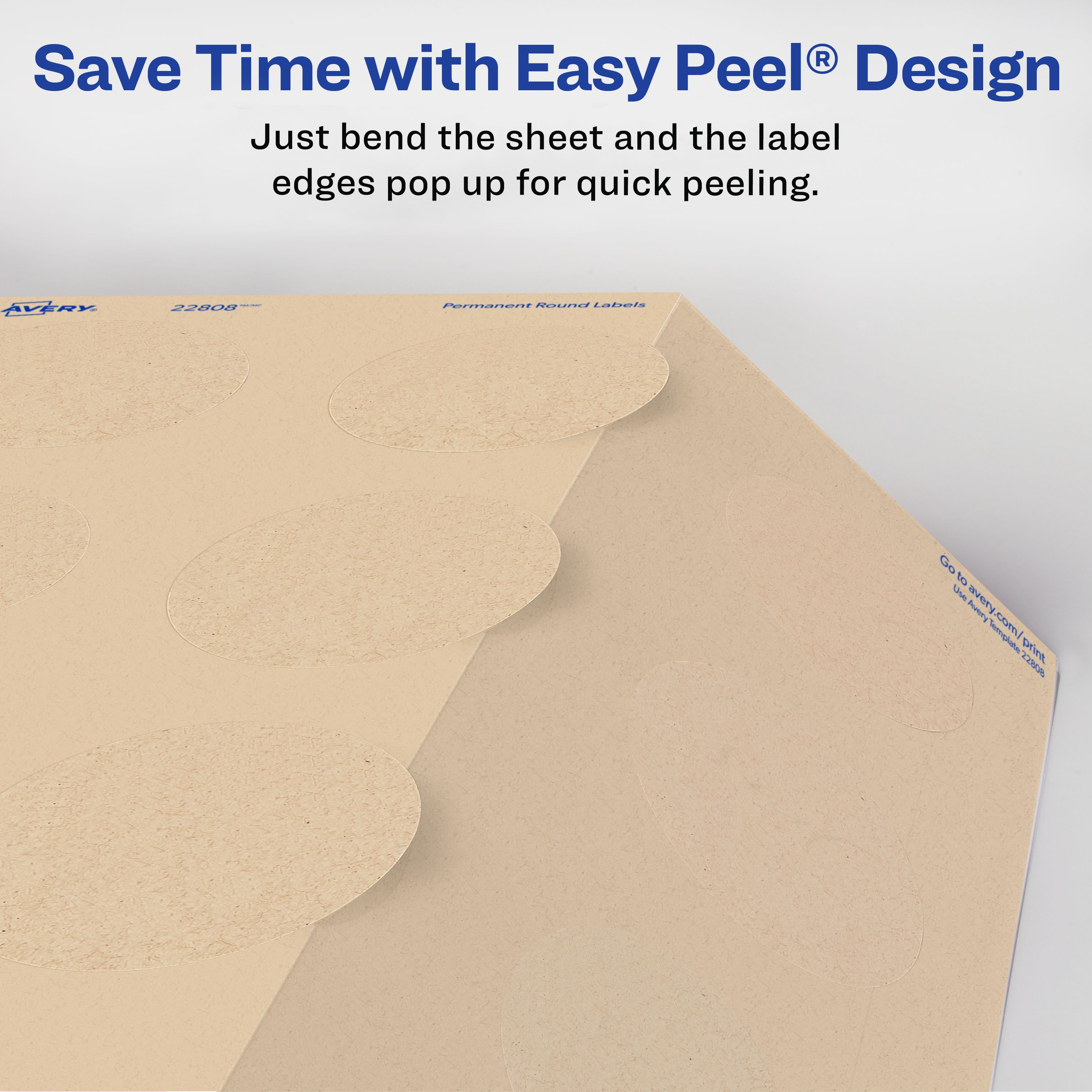 Kraft Brown Labels, 2.5